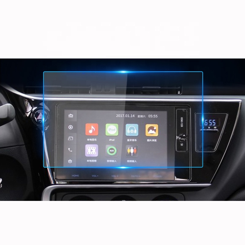 HD закаленное стекло для защиты сенсорного экрана для Toyota Corolla навигация аксессуары для салона автомобиля инструмент с защитой от царапин 9H пленка