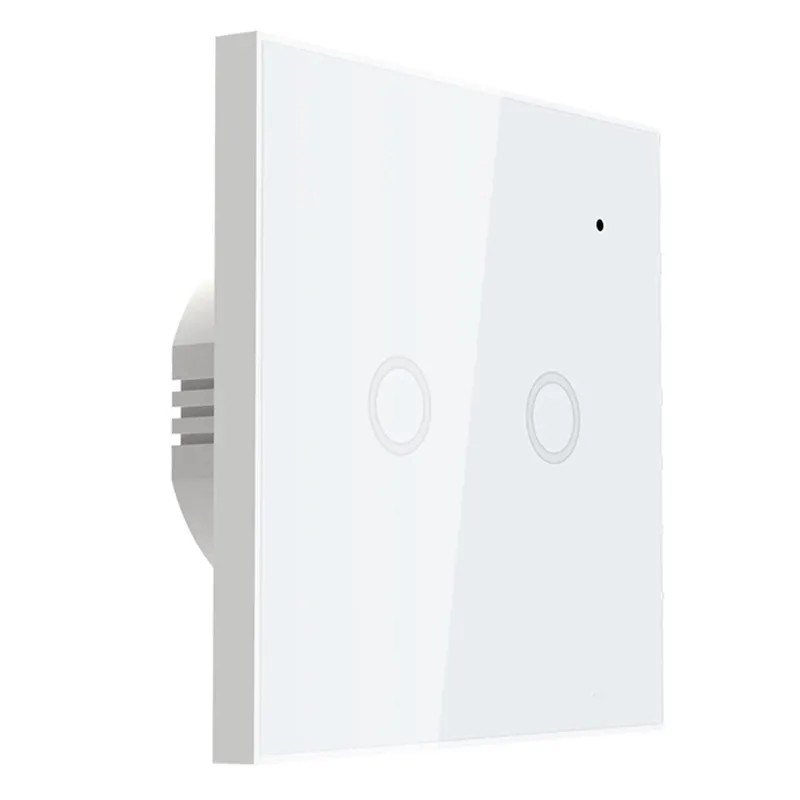 tuya eu version smart wifi wall touch switch 2 gang alexa compatible light switches