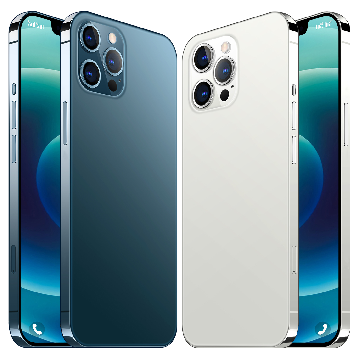 Смартфон i12pro + 5G io phone 3, 1500 дюйма, 4 sim, 512 ГБ, экран мобильного телефона