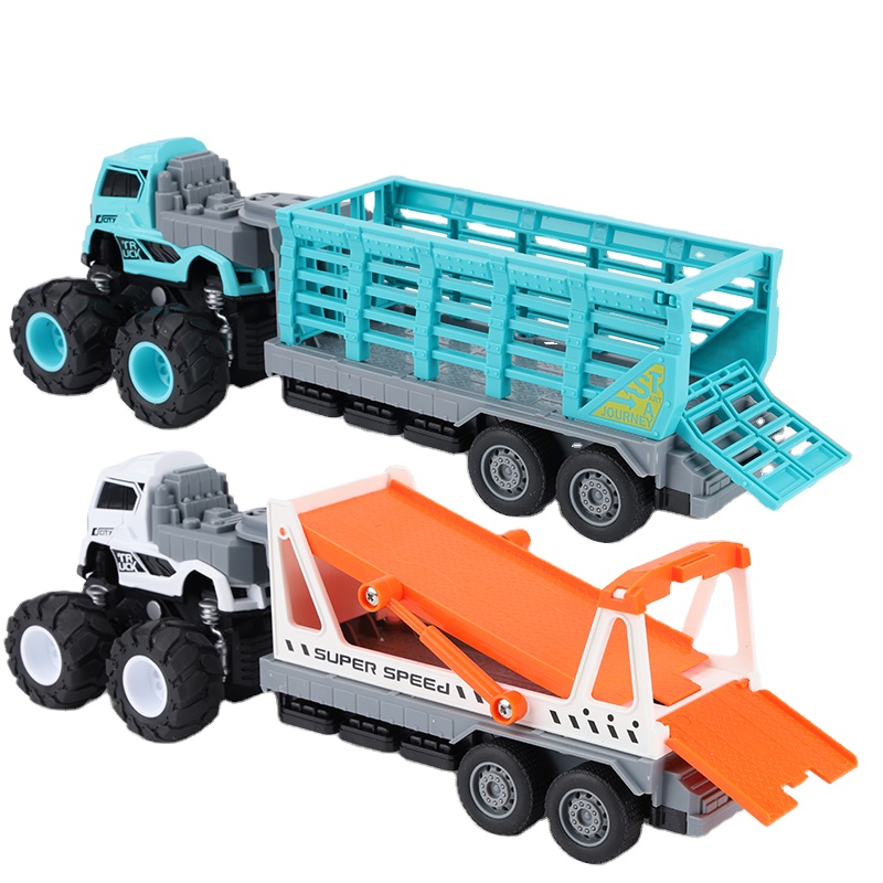 Zhorya 1:43 фрикционный автомобиль из сплава литья под давлением игрушечный автомобиль 4wd фрикционный сплав грузовик и трейлер игрушка