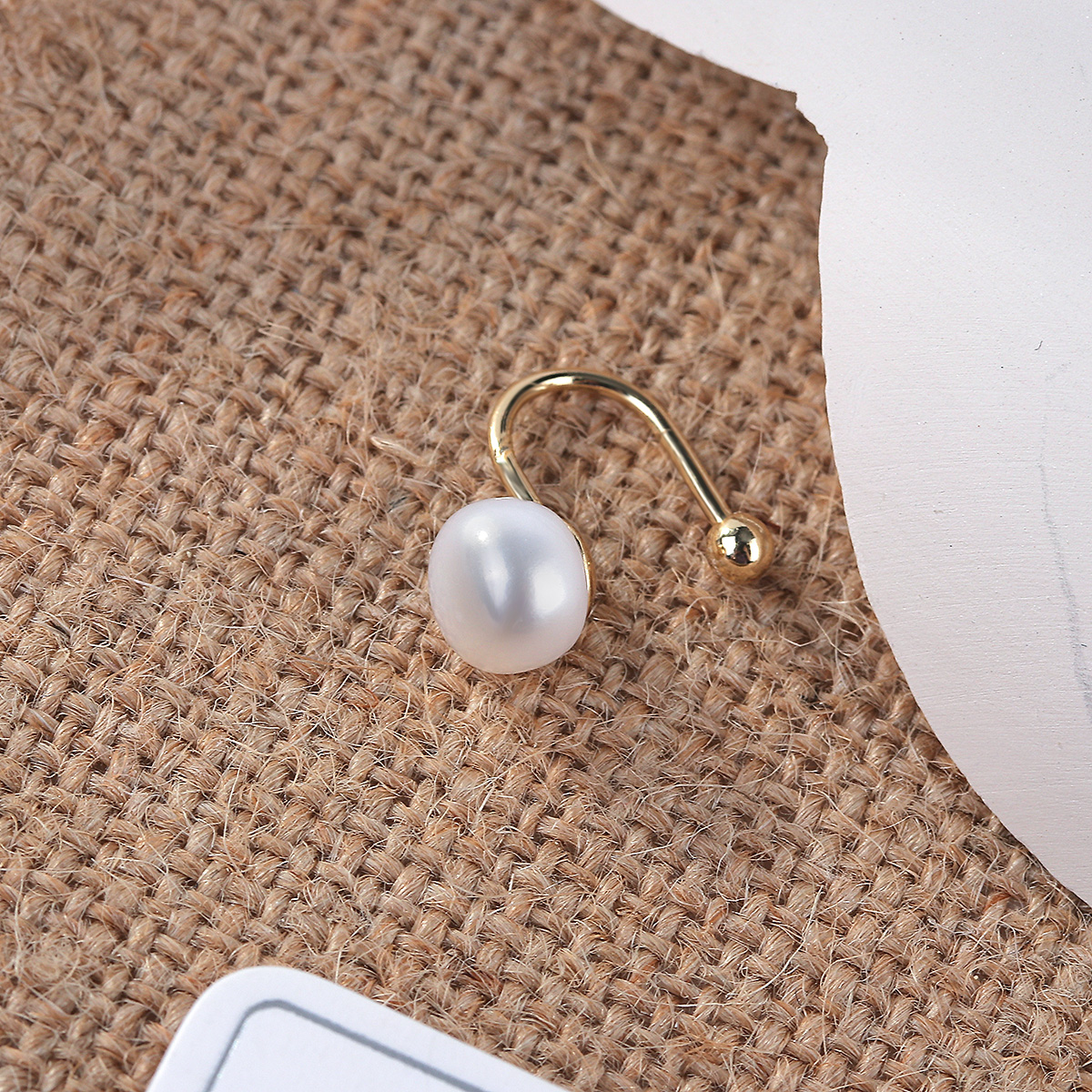 AENSOA Geometric Fashion Simple Alloy Pearl Clip-on Earrings For Women 2020 Popular Jewelry Wholesale Modern Aretes