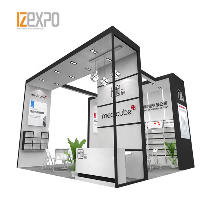 IZEXPO 30MINS QUICK BUILD 20x20 Wooden System Exhibition Trade Show Booth Cosmetic