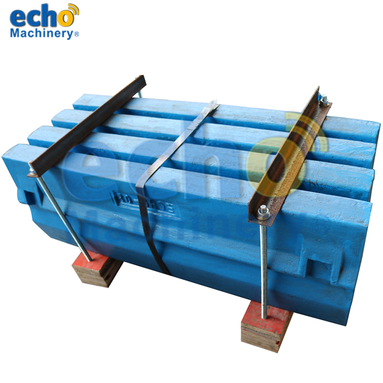high chrome Rockster R1100 crusher hammer weraring parts blow bar with casting appearance