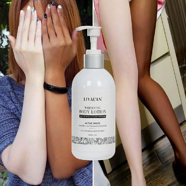 Private Label natural Vitamin C Vegan lightening skin instant Whitening Body Lotion For Black Skin