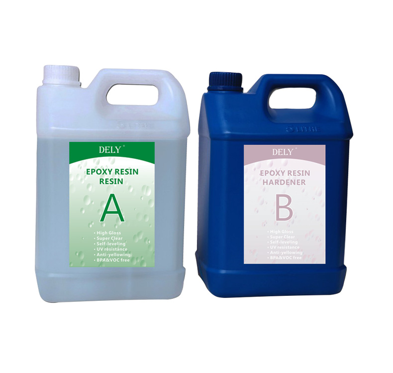 Super High Gloss Crystal Clear Liquid Epoxy Resin for Wood Table