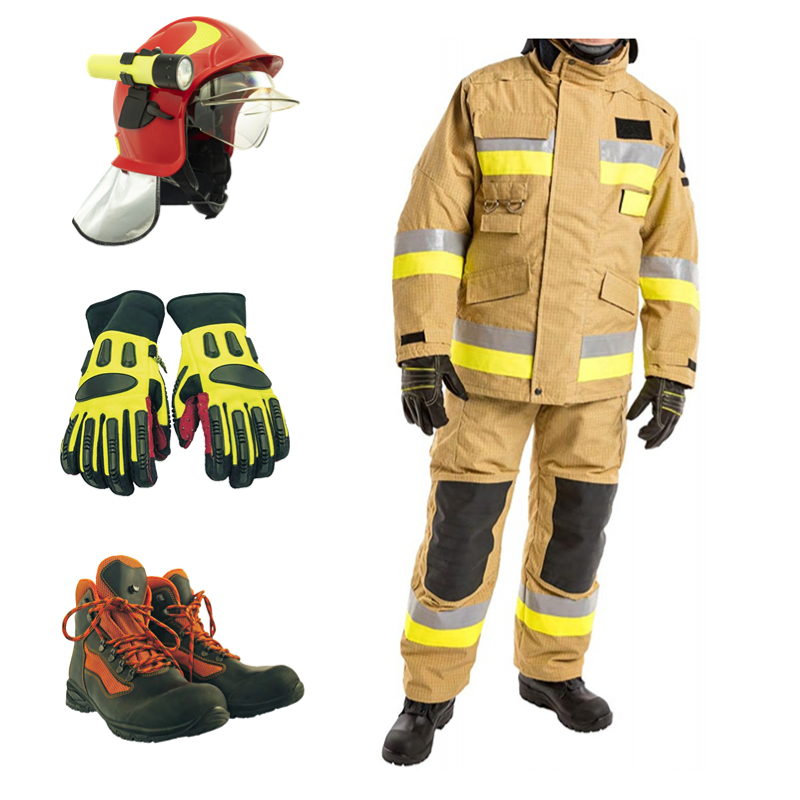 NFPA 1971 EN 469 Fireman Clothing Fire Suit Uniform 5-piece Suit 3 Layers Fireman Suit