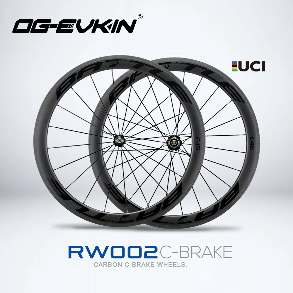 OG-EVKIN RW-002 карбоновые колеса довод 45 мм Глубина 25 мм Наружная ширина столб Aero 1423 V-карбоновое колесо из углепластика для 700C шоссейные колеса