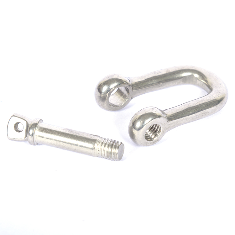Factory Direct Sale M25 High Quality Polished Screw Pin Forged Hot Forged D Shackle