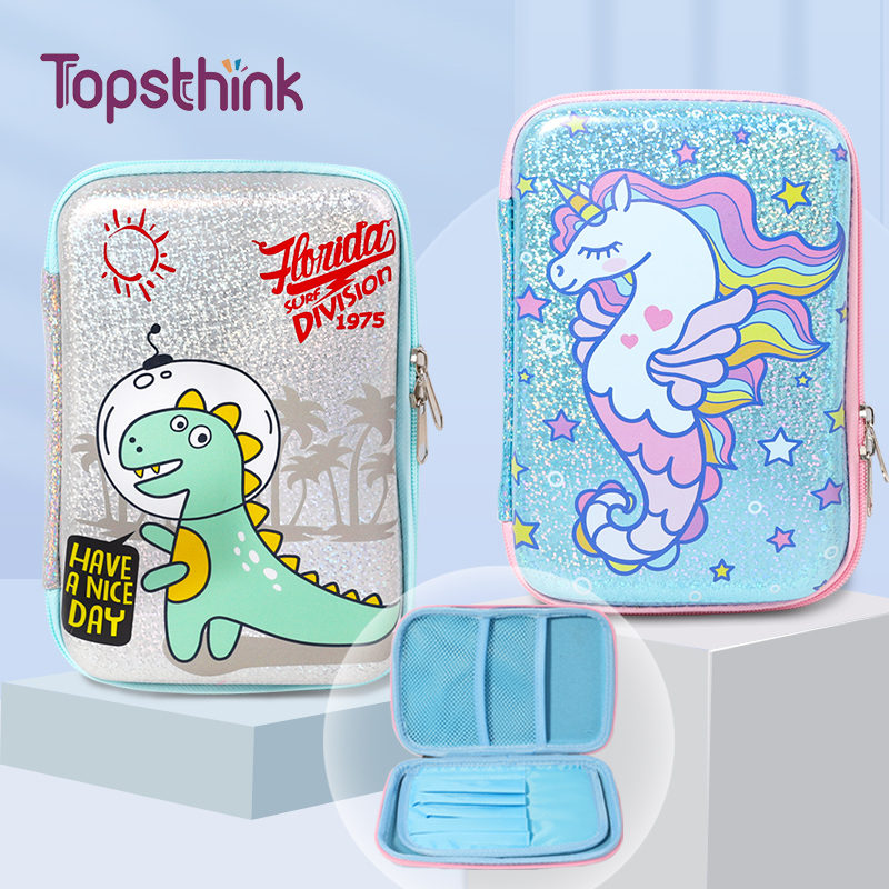 Topstykn Kawaii Custom Pencil Pouch 3D Eva милые Пеналы и сумки/детский пенал с единорогом для девочек