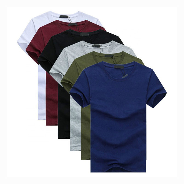 Man T-shirt Stock Short Sleeve Round Collar Milk 100% Polyester Soft Comfortable Moq 1pc To Embroidery Logo