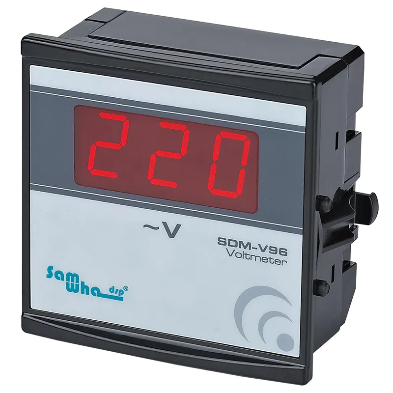 Digital Voltmeter Professional Manufacture Cheap 96*96 Single Phase Ac Digital Display Voltmeter 220V