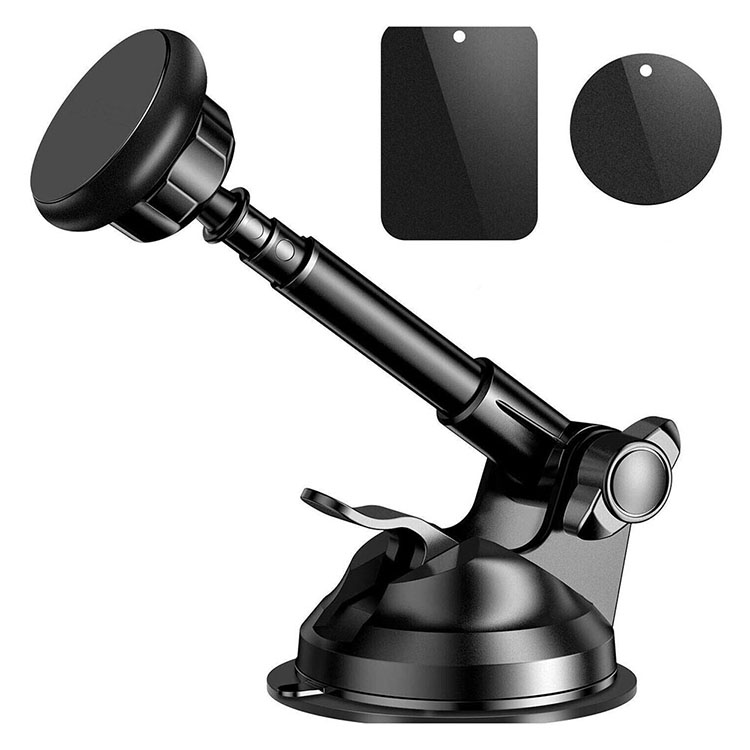Amazon Hot Sale 2021 Anti-vibration Rotating Mobile Phone Stand Telescopic Car Magnetic Cell Phone Holder