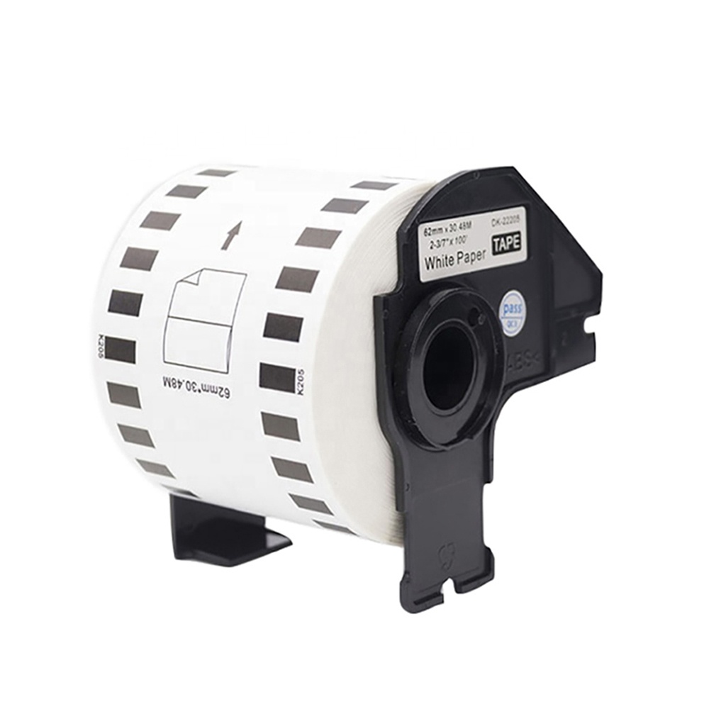 INK-TANK Compatible DK Black on White Self Adhesive Thermal Paper Label Roll for Brother Printer