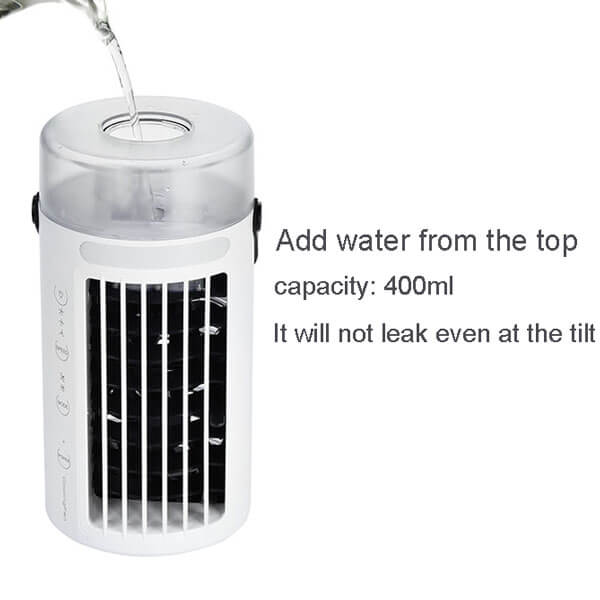 2021 Portable Small Desktop 3 Degree Changeable Angle Super Quiet Personal Tabletop Mini Evaporative Air Conditioner Cooler Fan