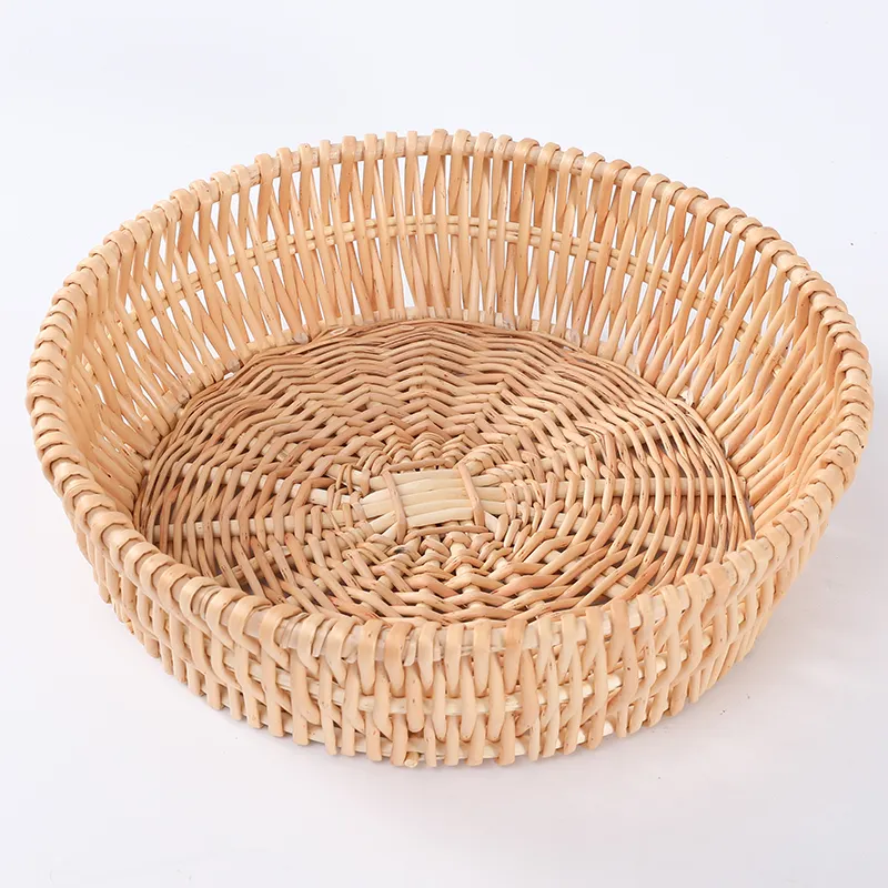 Best Selling Oval Handmade Gift Round Handles Cheap Wicker Basket With Handle