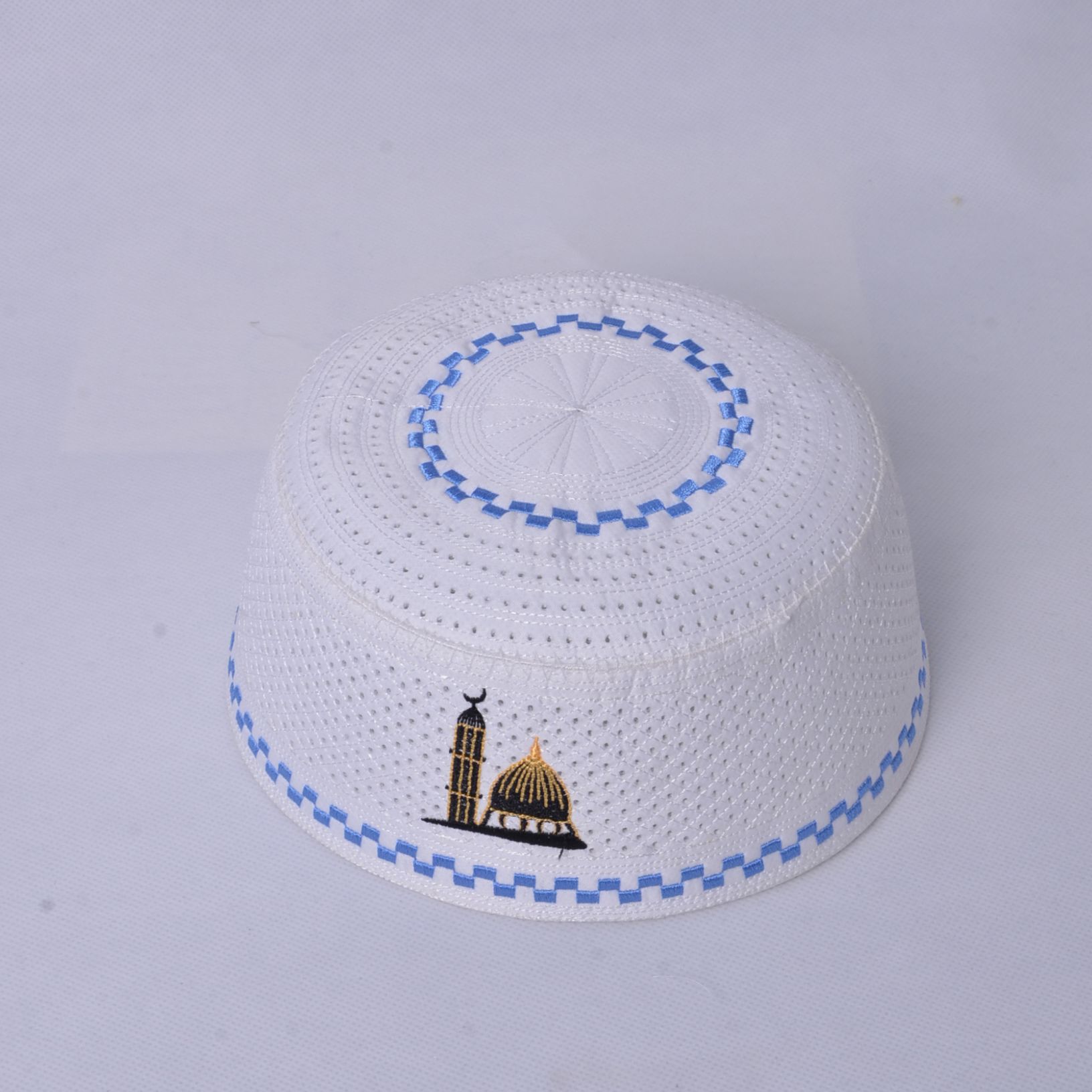 Million Stock Islamic Muslim Prayer Cap Custom Made Quality Male Muslim Cap For Sale