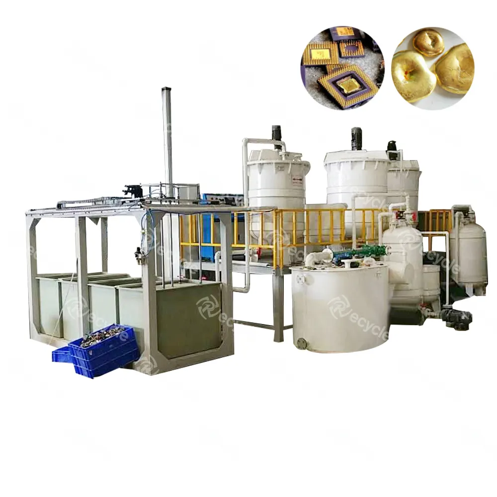 CPU Gold Recovery Unit E Waste Gold Refining System