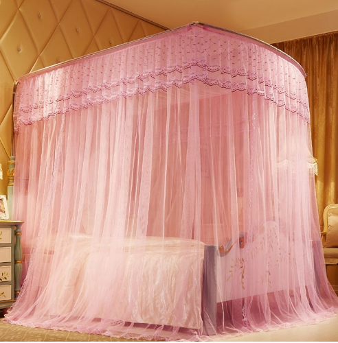 Москитная сетка для кровати Home Make Princess King Size с кронштейнами из нержавеющей стали