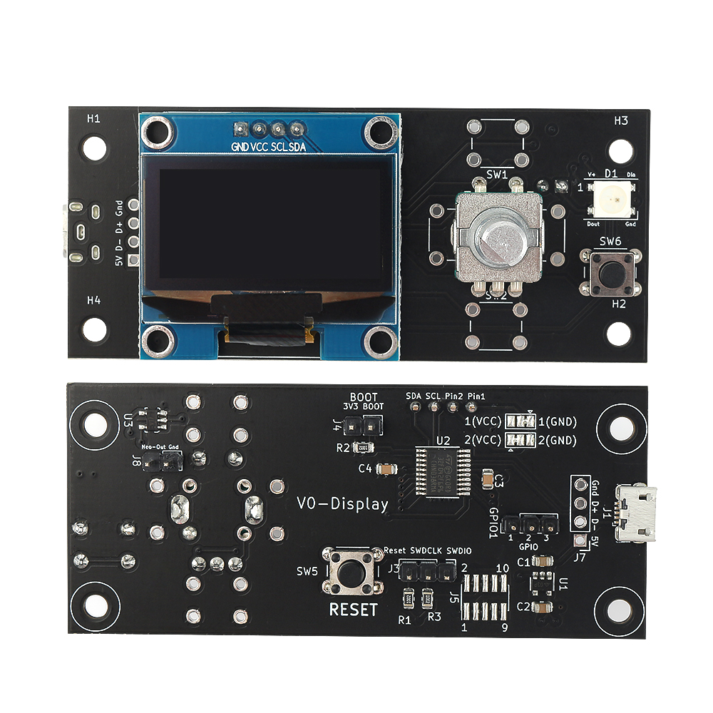 1,3 дюймовый OLED экран FYSETC Voron V0, смарт-дисплей для Raspberry Pi 3 B + Voron V0, аксессуары для 3D-принтера
