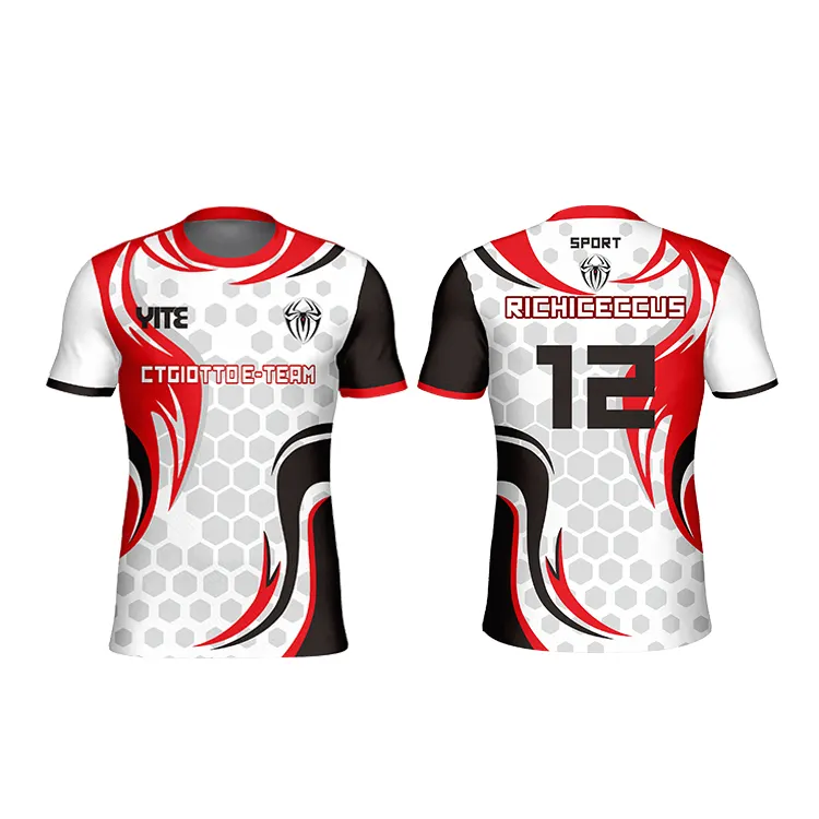 Custom Design Unisex Fashion Gaming Jersey 2021 Esports Uniform All Over Printed Esport Clothes