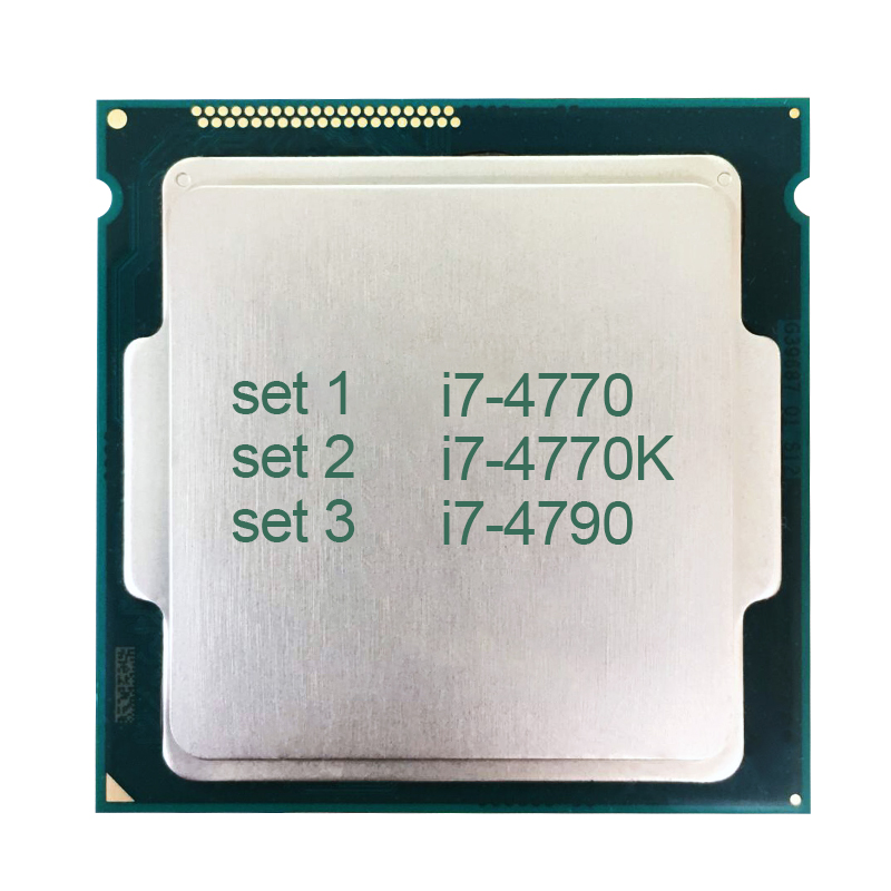 Дешевые горячие продажи lntel Core i7-4770 i7-4770K i7-4790 Quad-Core LGA1150 кэш-память 8м используется 75 Cpu