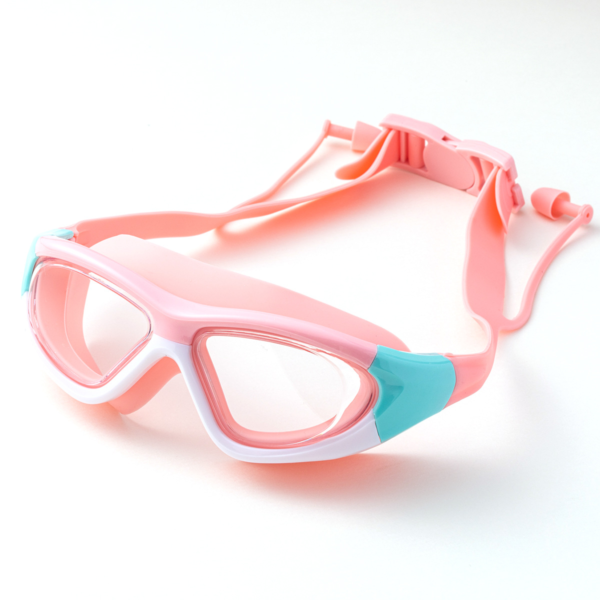Swimming glasses for kids anti fog swim eyewear Earplugs Kids Swim Masks Wide Vision
