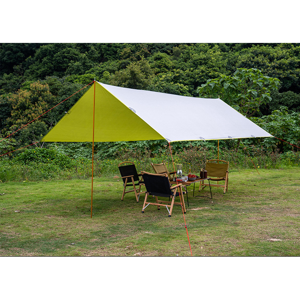 Outdoor camping supplies sunscreen, rainproof beach, silver curtain 3.5*3 sun shelter