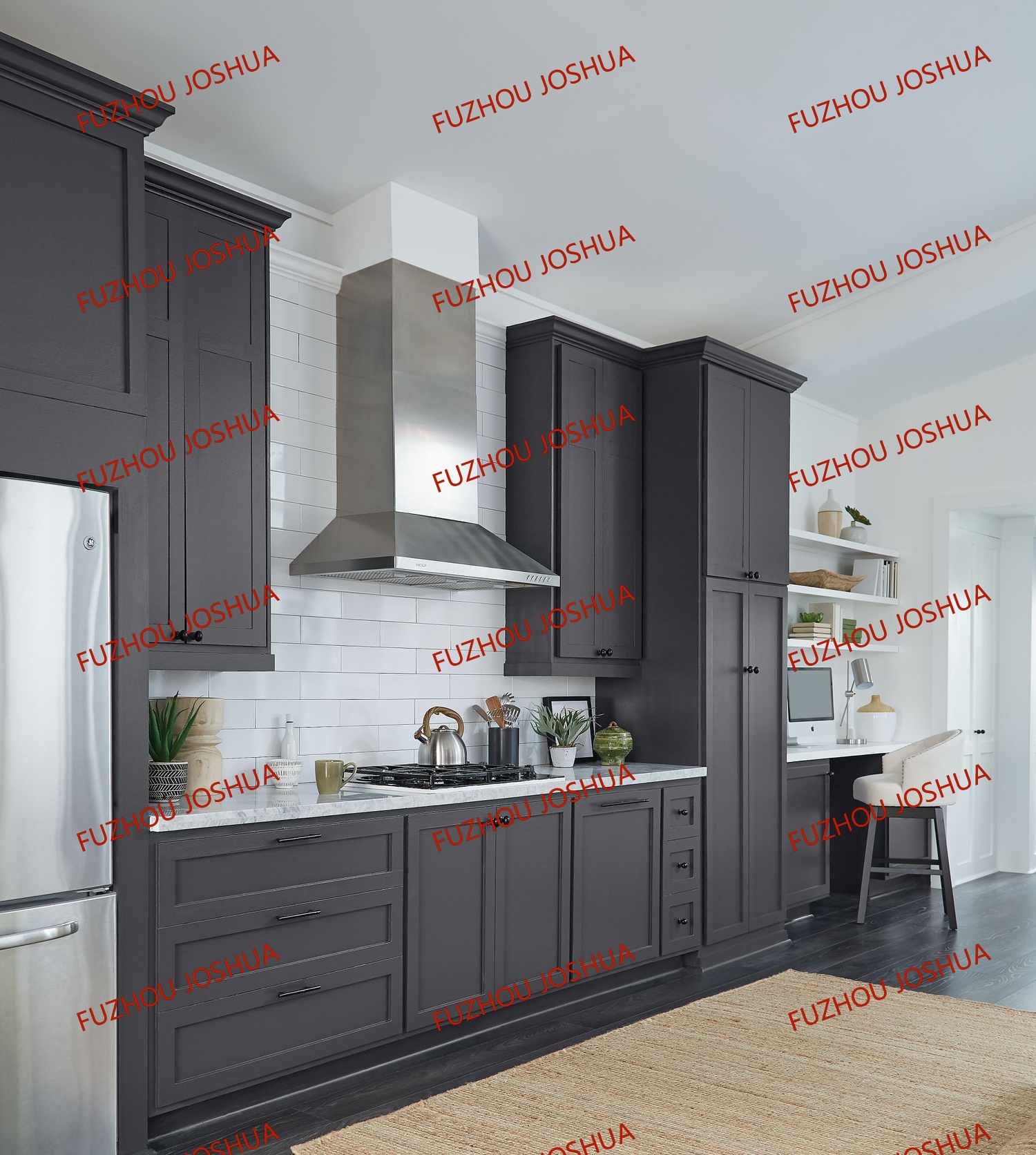 White Shaker Style RTA Kitchen Cabinets
