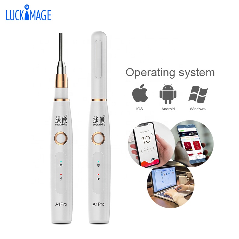 Luckimage заводская цена hd wifi Мини цифровой otoscope & офтальмоскоп наборы ухо эндоскоп камера