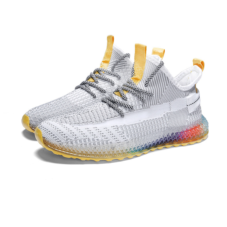 Summer 4D Printing Knitting Mesh Woven Men's Shoes Air Cushion Jelly Bottom Tide shoes