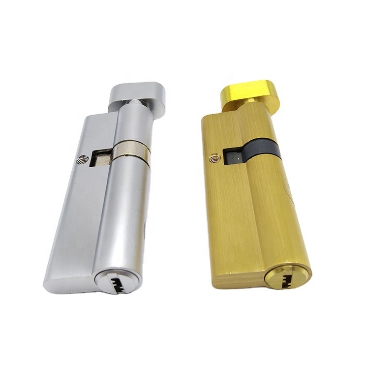 Door Locking Cylinder With Keys Accessories Safety System Hardware Brass Copper Apposite Easy Install Modern Design Top Security