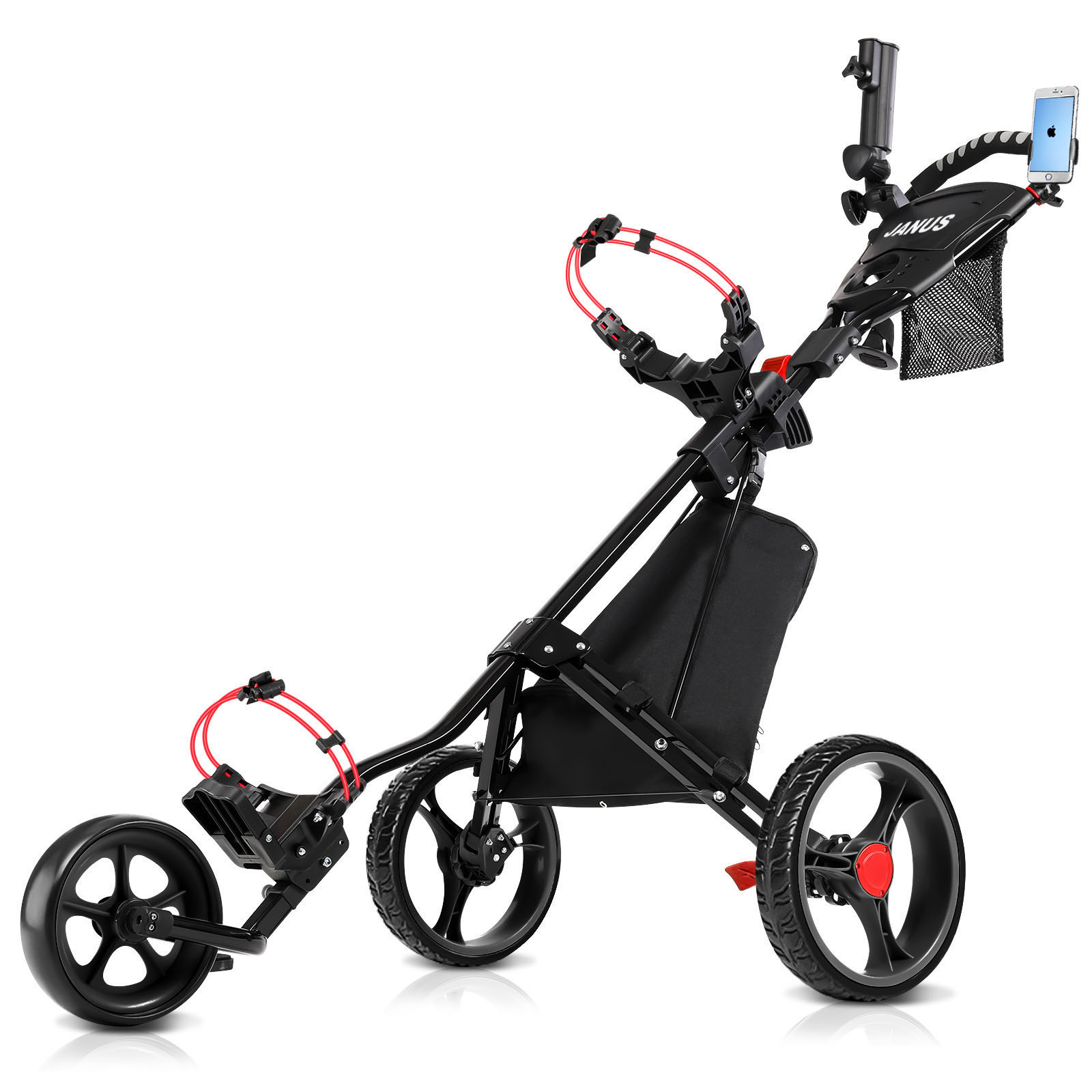 The Best And Cheapest Max Weight Capacity Of 40 Lbs Pull To Release Push Cart Golf Click Gear For Smooth Driving On Any Terrain