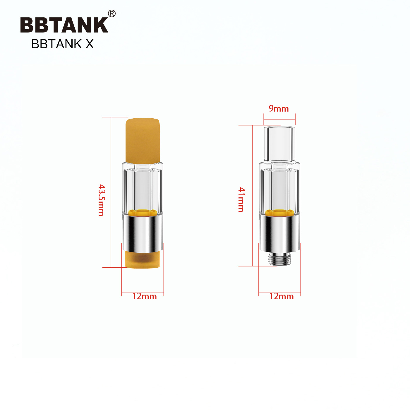 2021 новые стеклянные картриджи cbd bbtank x 1 мл 0,5 мл толстый масляный керамический картридж для вейпа для аккумулятора с резьбой 510
