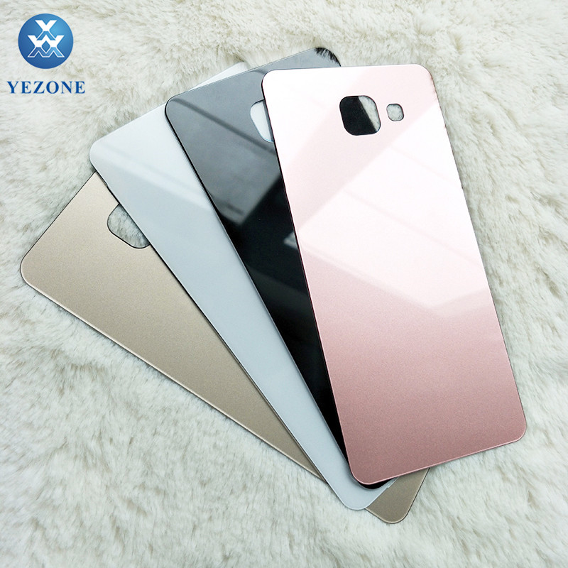 Оригинальная Крышка батарейного отсека OEM для Samsung A5 2016 A510 A510F, Задняя стеклянная крышка корпуса с логотипом