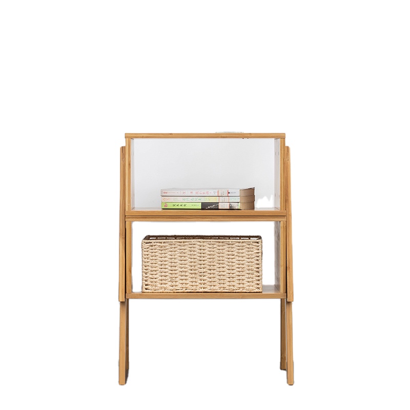 Bedroom Nightstand Bedside Tables Bamboo Wood functional bedroom table