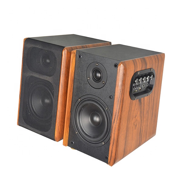 Китайский поставщик, деревянный USB TF Hi-Fi EQ усилитель мощности переменного тока, книжная полка, bluetooth-динамик