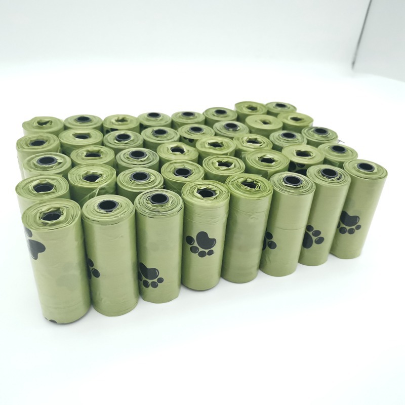 custom printed eco friendly EPI biodegradable compostable portable dog poop bag for cleaning and hygiene
