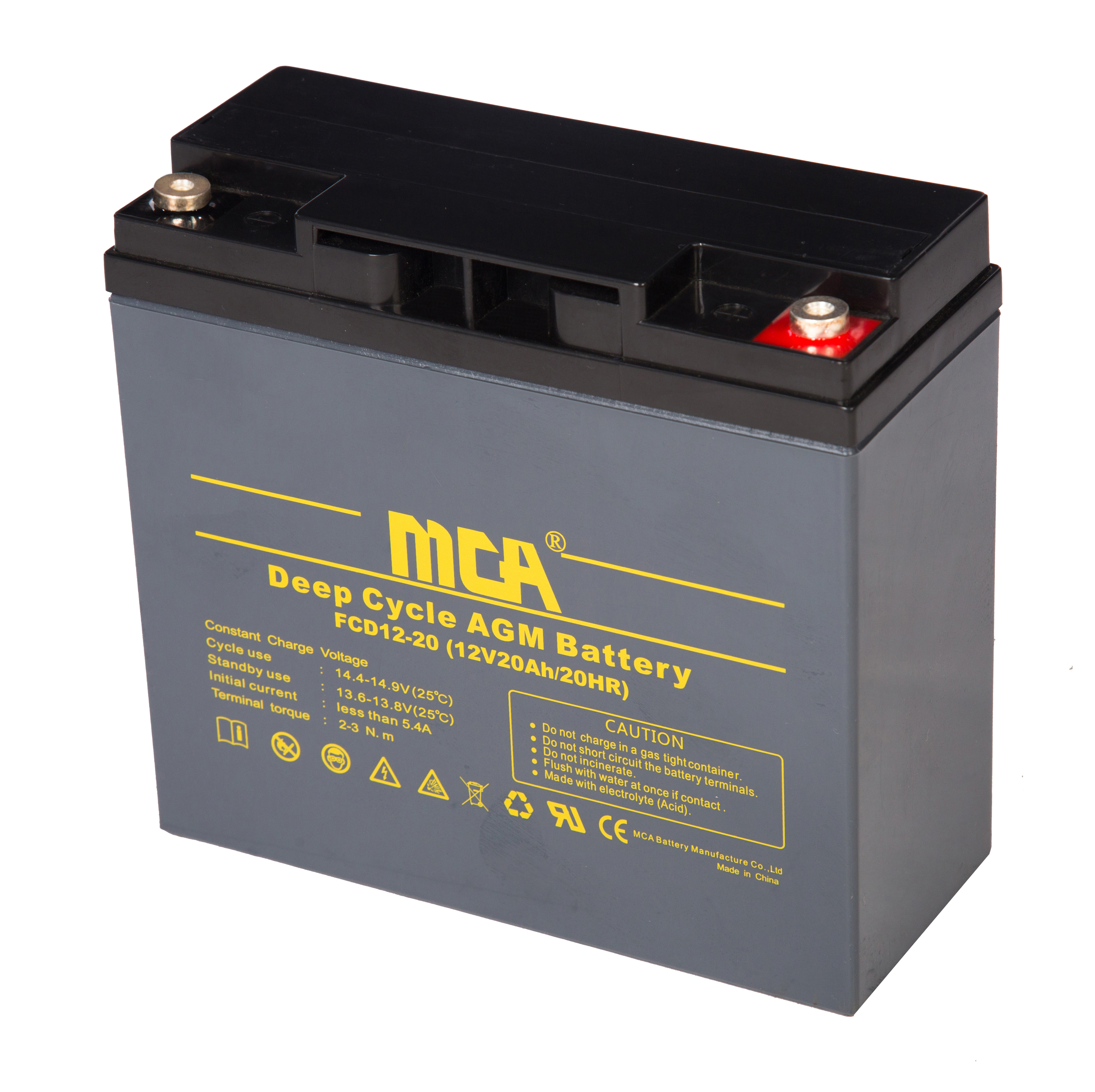 12v 20ah многократного цикла глубокого заряда-разряда батареи для инвертора
