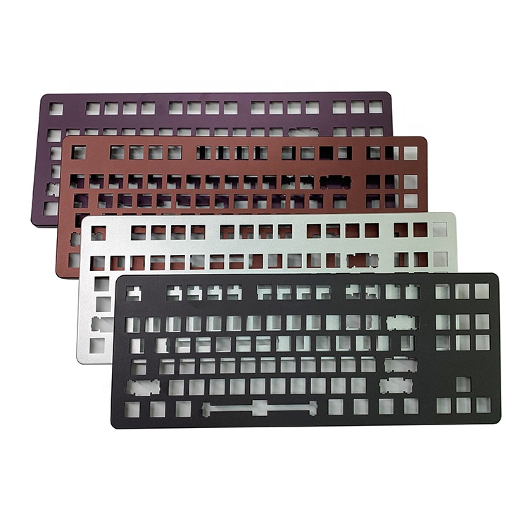 На заказ 100%/80%/65%/60% клавиш cnc Механическая игровая клавиатура алюминиевый корпус латунная позиционирование пластина