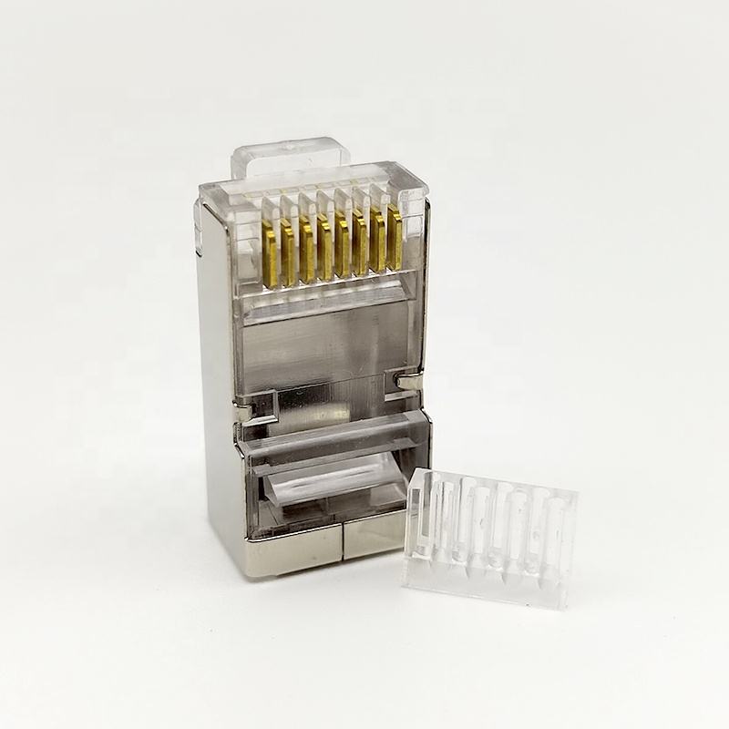 Коннектор rj45 гнездо connecteur sftp cat 6 amp 23awg RJ45 штекер 8P8C коннектор RJ45 CAT6A коннектор