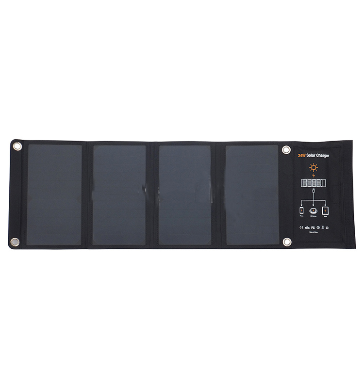 Foldable Solar Panel Charger Waterproof With Ports Suitable For For Smart Phone Tablet