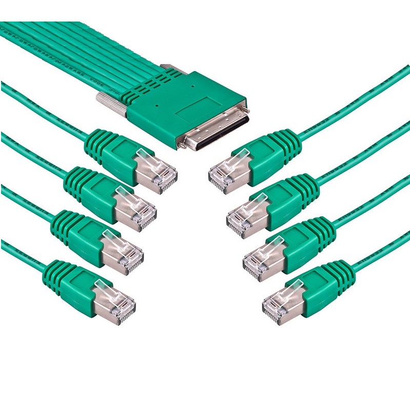 SCSI VHDCI 68Pin для 8xRJ-45 кабель CAB-HD8-KIT 10Ft CISCO CAB-HD8-ASYNC SCSI 68Pin кабель для WAN карты
