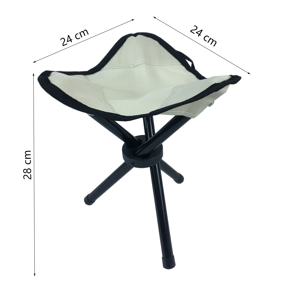 YILU Camping Folding Tripod Stool Chair Outdoor Portable Fishing Stool With Three Legs