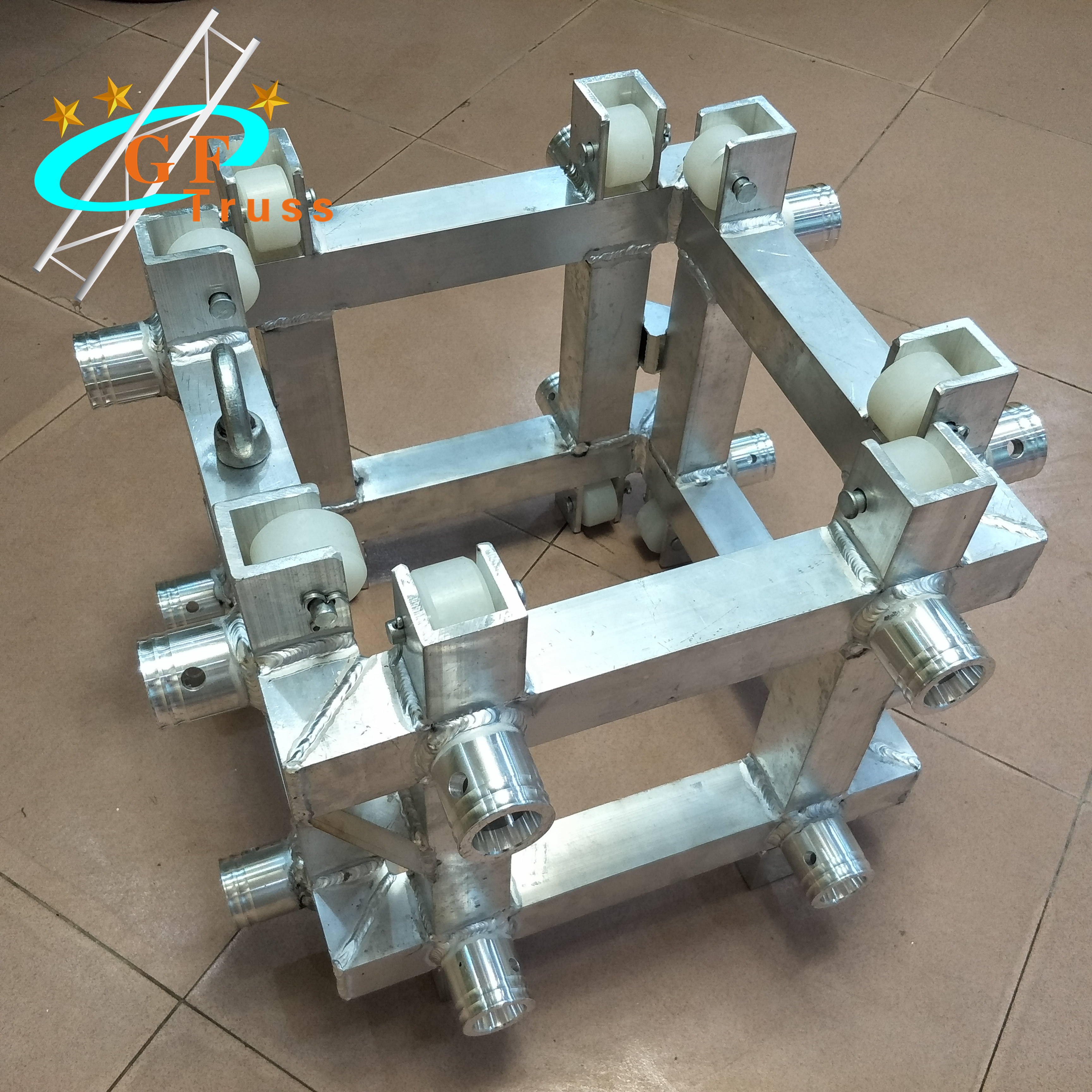 Customized Exhibition Aluminum Spigot Truss Sleeve Block For 290mm*290mm
