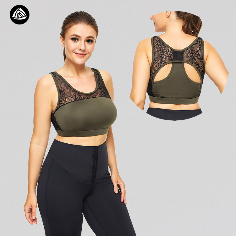 top sports bras bralette crop top fitness gym running sportswear women's underwear push up brassiere plus size Yoga bra