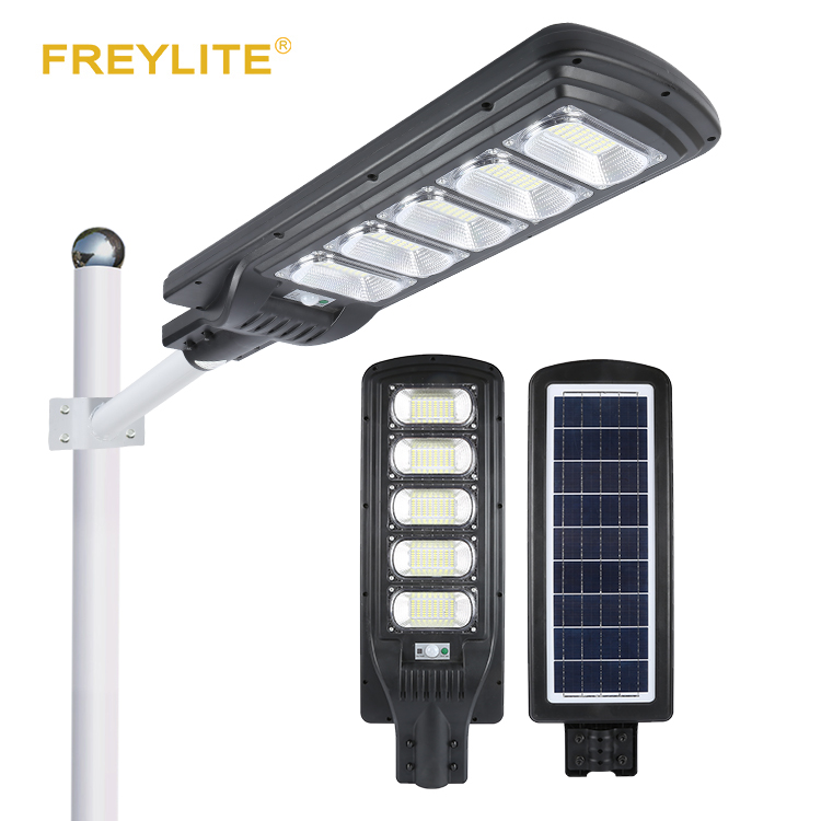 FREYLITE, высокая мощность, солнечная панель, Водонепроницаемая ip65 60 90 120 150 Вт, все в одном, светодиодная Солнечная уличная лампа