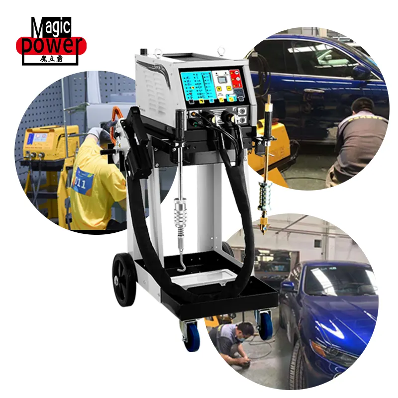 Digitizing intelligent upgrade welding machine with auto body repair dent puller Double-sided Spot Welding machine