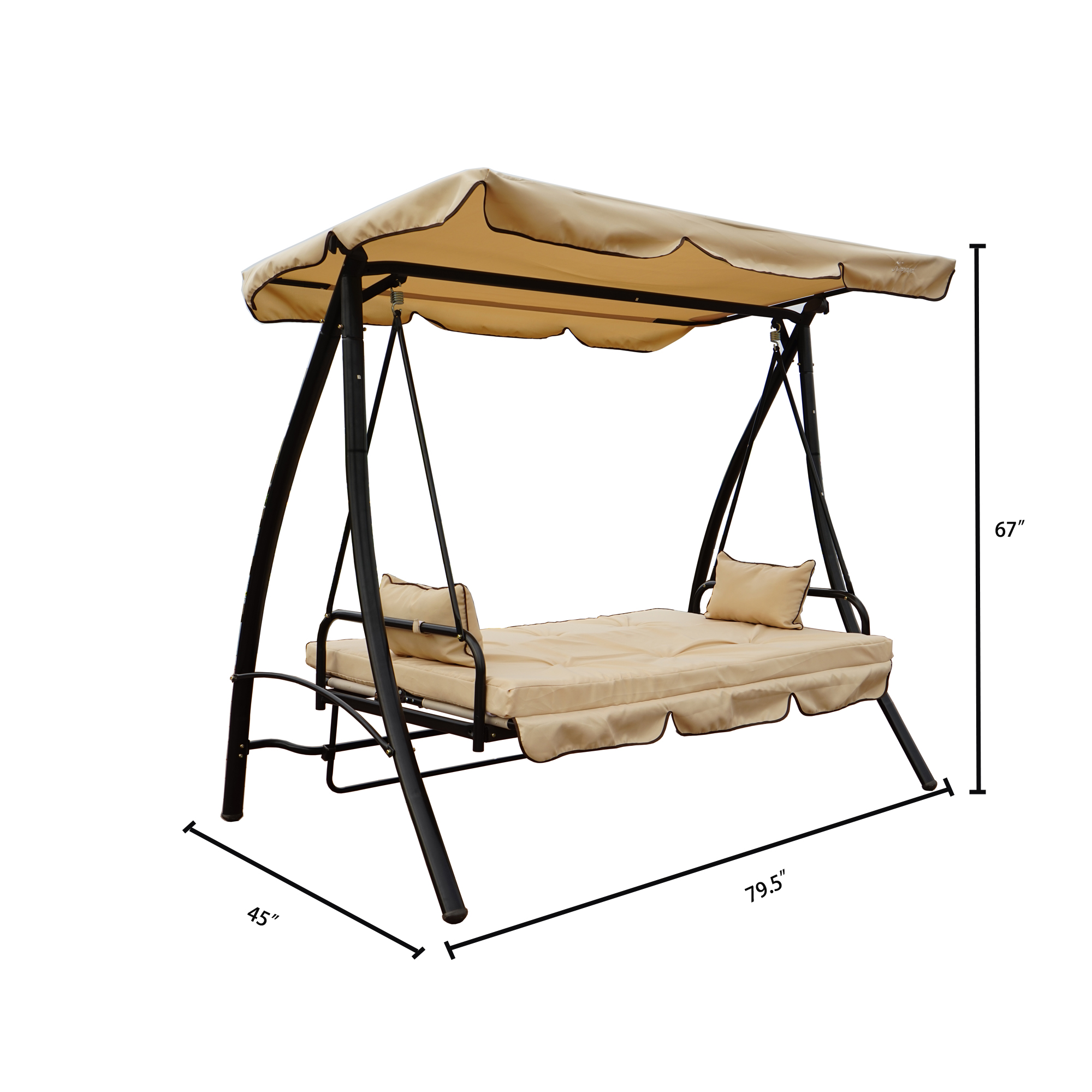 Простота сборки 3 seater на открытом воздухе/Крытый взрослых висит уличных качелей стульев