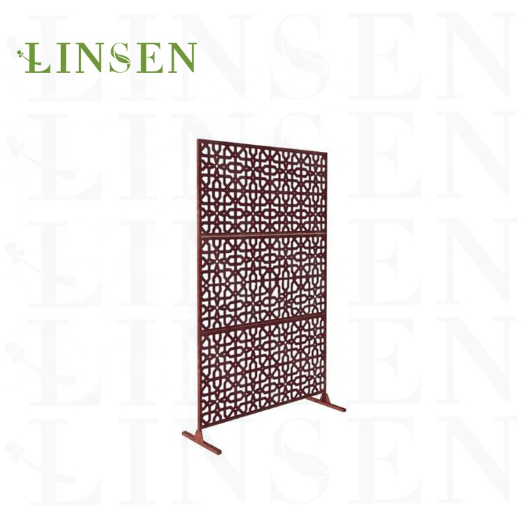 Cerca oxidada corten interior decorativa modificada para requisitos particulares de la pantalla del corte del laser