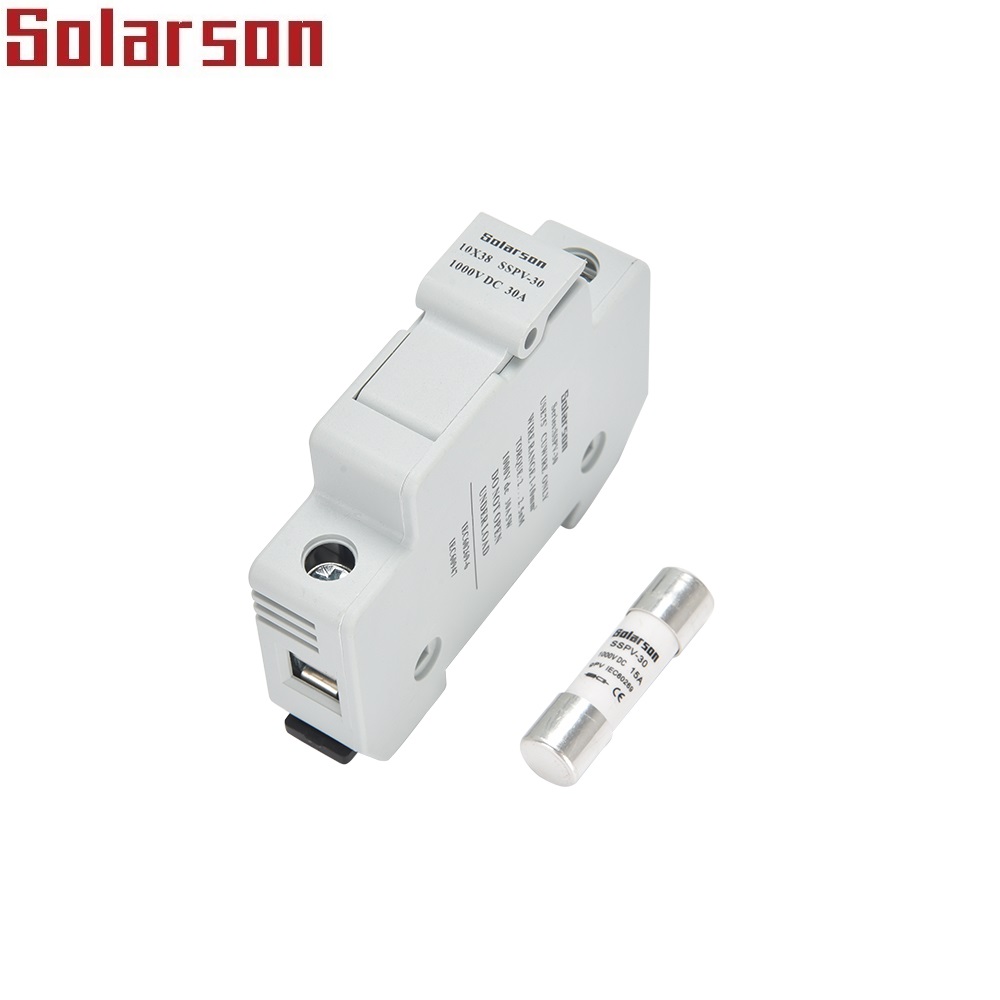 CE TUV 10x38 мм 1A- 6A 8A 10A 12A 15A 16A 20A 25A 30A 1000VDC Солнечный предохранитель с предохранителем